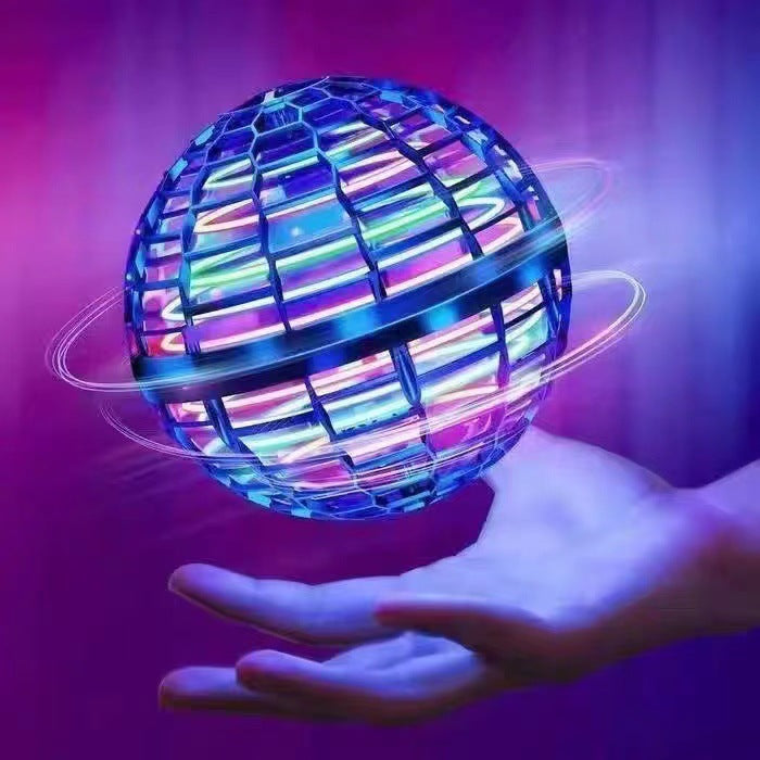 UFO intelligent sensing spinning ball magic flying ball floating ball fingertip glowing magic ball children's toy